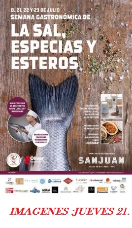 Jueves 21 jornada Gastronómica de La Sal, Especias y Esteros.