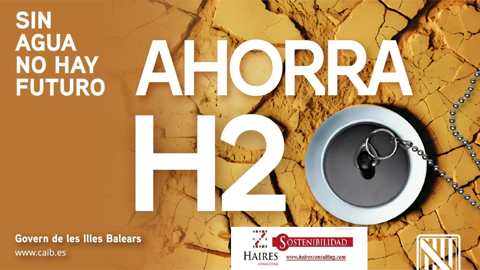 Nueva campaña de sensibilización para el ahorro de agua.